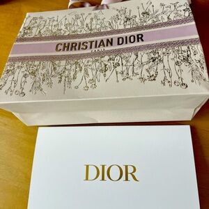 Dior gift paper bag with card holder
